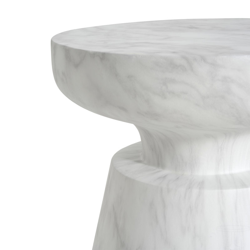 Table d'appoint Skylar, Blanc