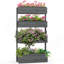 Boîte à fleurs verticale Outsunny
