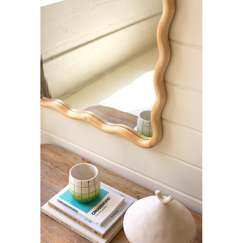  Miroir mural rectangulaire en bois