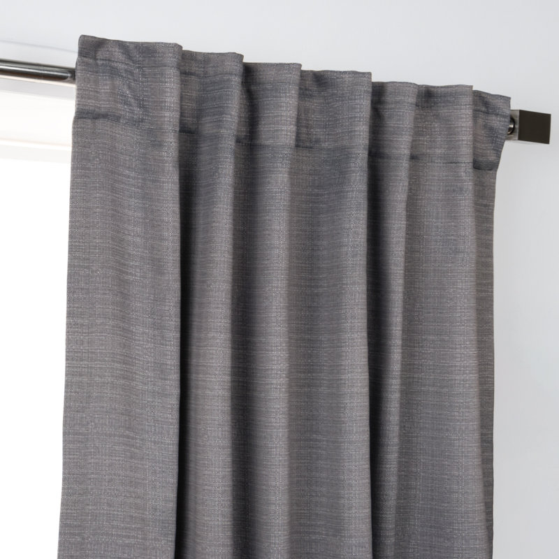 Jaecion Room Darkening Curtain Panel Pair, Gray
