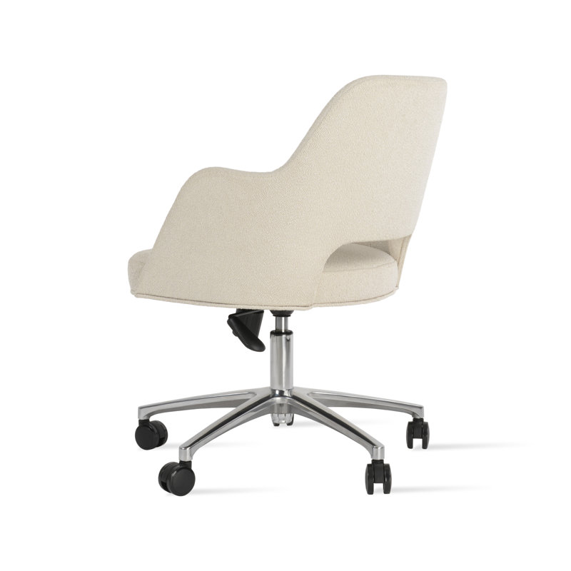 Fauteuil de bureau Marash, Chrome