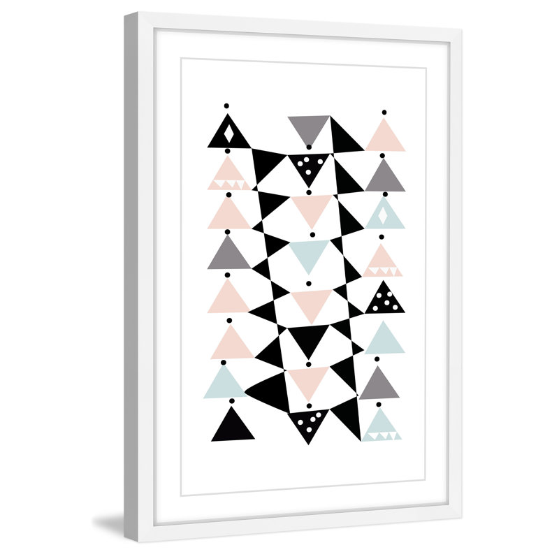 'Triangle Dance' by Katarina Snygg Framed Print, 36" H x 24" W x 1.5" D