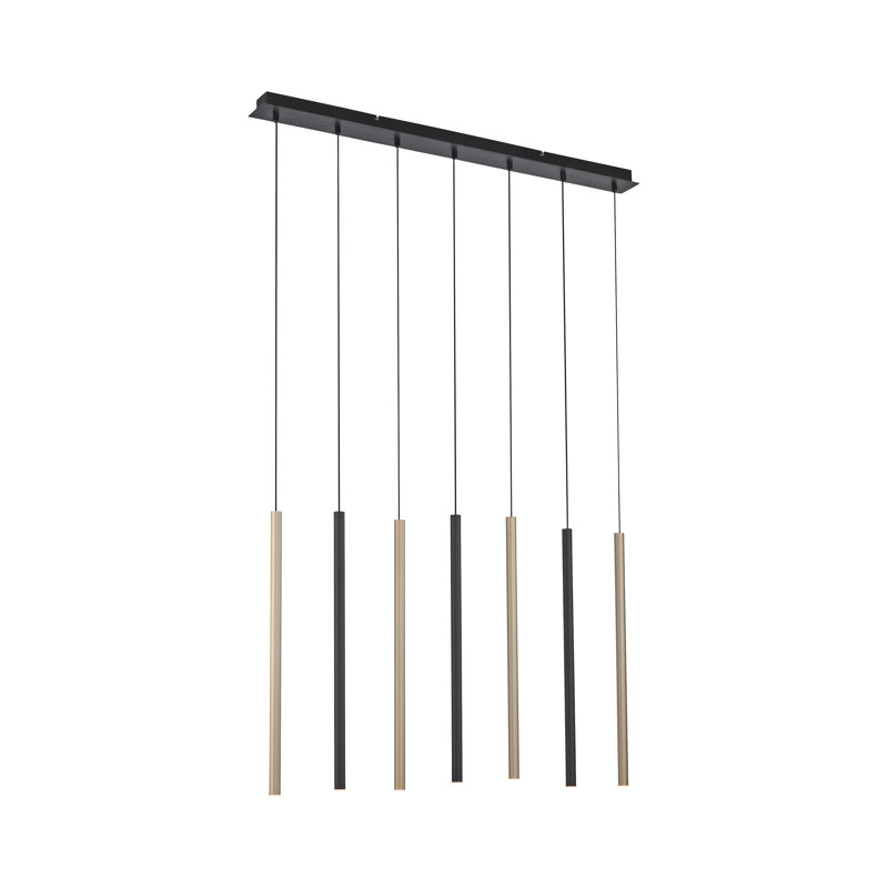 Creagh 7 - Light Black LED Kitchen Island Pendant
