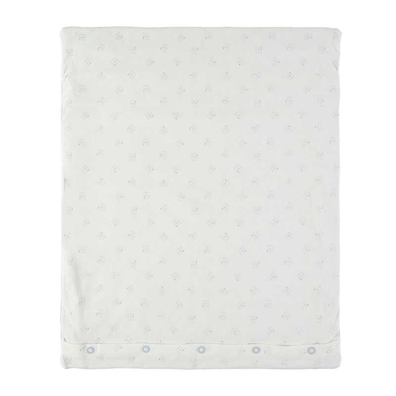 Cotton Blend Baby Blanket, Blue