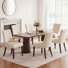 Parsons Upholstered Dining Chair Tufted Soild Wood Side Chair