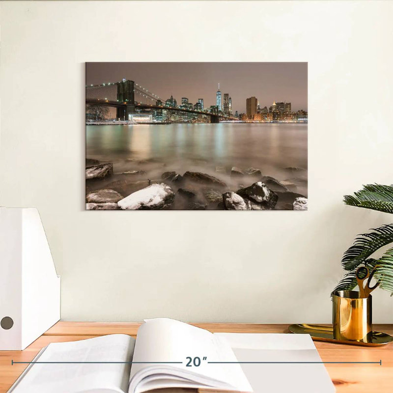 Ravi Winter Brooklyn Bridge, H 8 po x l 12 po