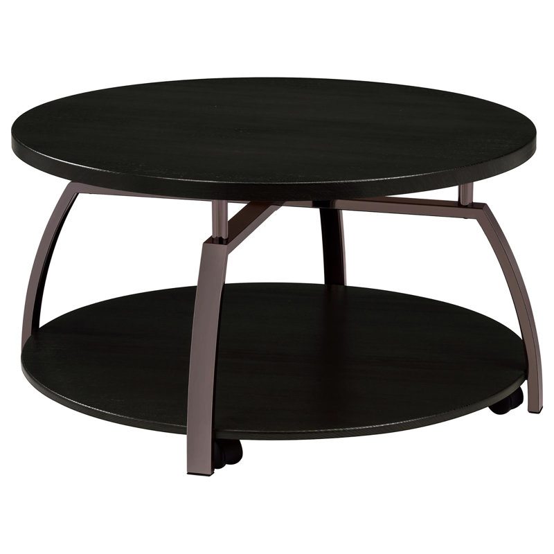 Table de salon moderne en nickel foncé et gris foncé avec tablette - rangement pratique et console de chambre à coucher