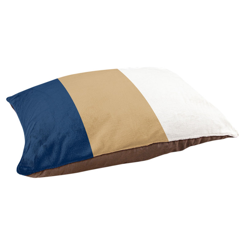 Coussin Arizona, Moyen (l 28 po x P 18 po x H 9,5 po), Bleu marine / or Kasota des Twins de Minnesota / b