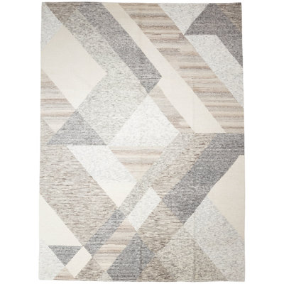 Classics Hand-Knotted Wool Ivory/Cream/Black Area Rug