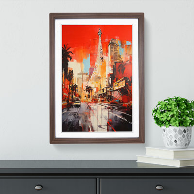 Las Vegas Gestural - Framed Print
