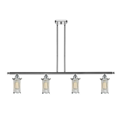 Luminaire suspendu linéaire à 4 lumières pour îlot de cuisine Calixta