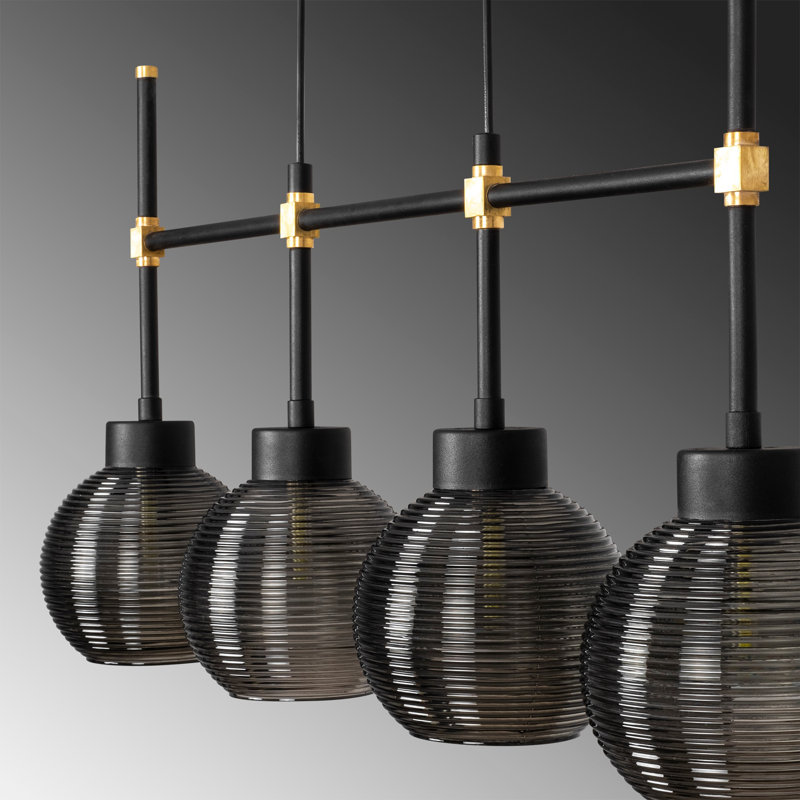 Luminaire suspendu pour îlot de cuisine 4 lumières Parnassus