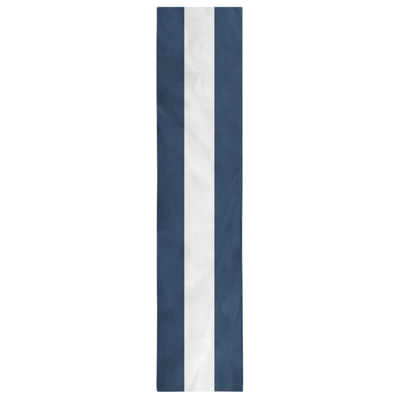 La Horns Football Stripes Table Runner, 90" L x 16" W, Blue/White, Polyester