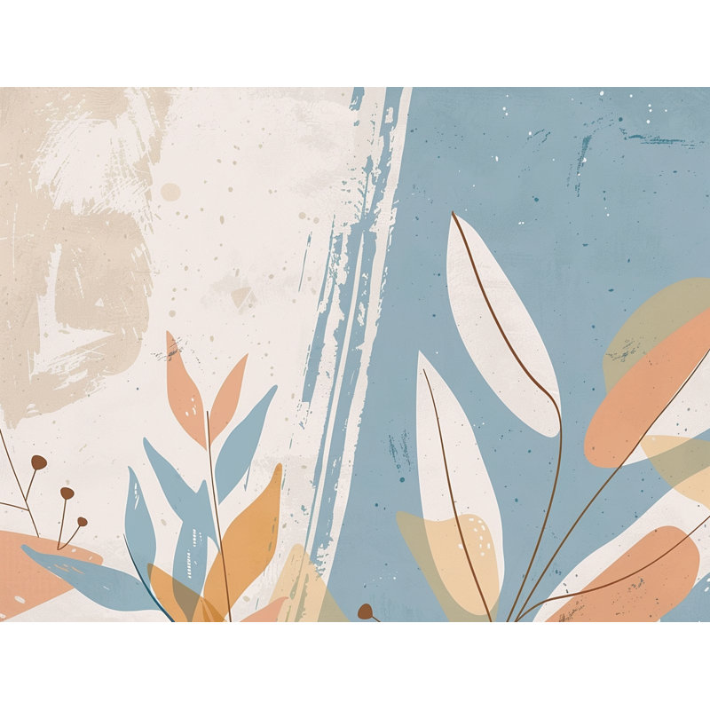 Édredon à motif floral abstrait et fantaisiste, Édredon grand