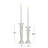 10.1'' H Wood Tabletop Candlestick
