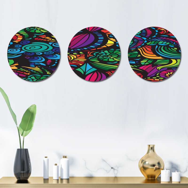 Abstract Wall Decor on Metal