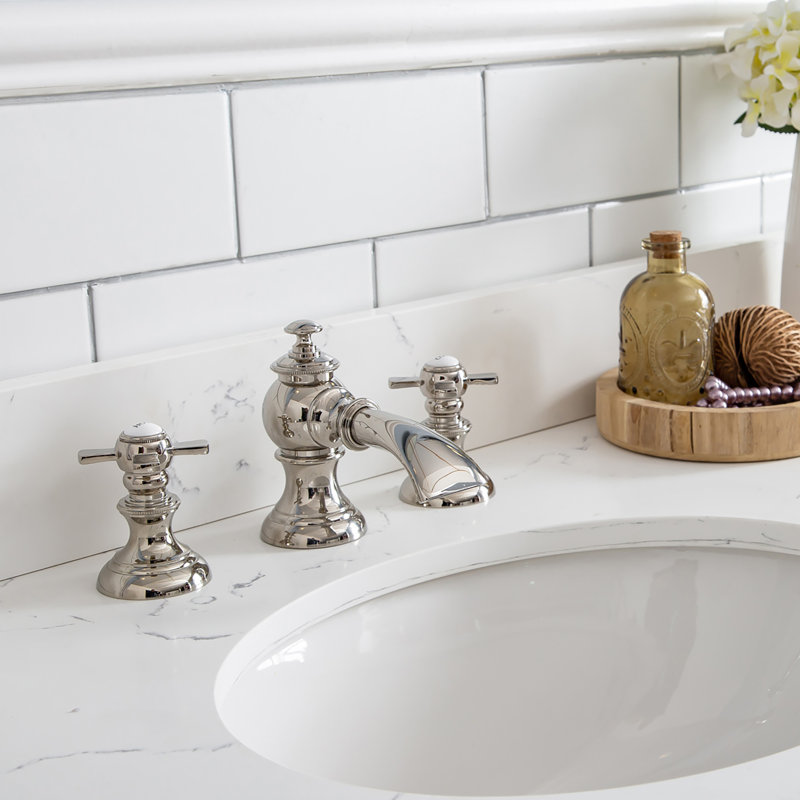 Palace 60'' W Double Vanity, Cashmere Gray, Polished Nickel