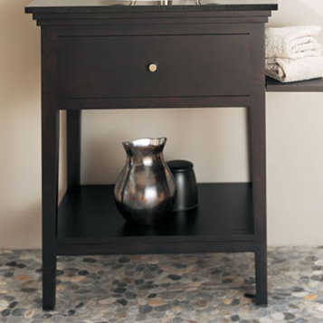 26.5'' Single Bathroom Vanity Base Only, Espresso