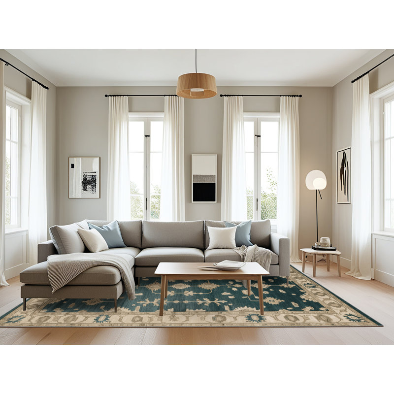 Tapis vert lavé à la machine, Rectangle 8 pi x 10 pi
