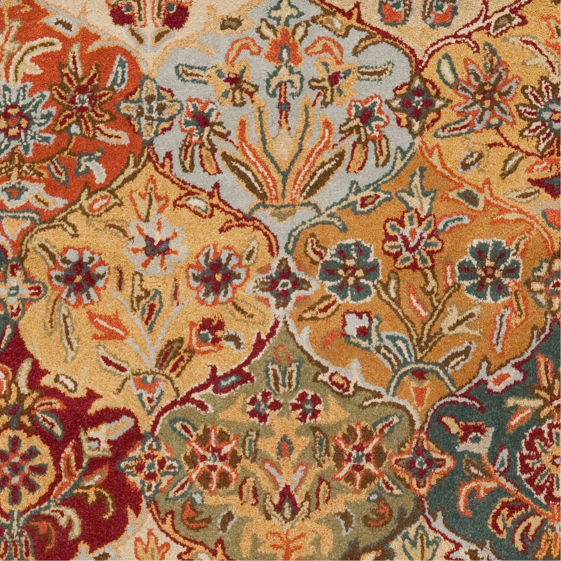 Tapis en laine touffeté à la main Balthrop, Ovale 4 pi 6 po x 6 pi 6 po