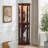 Display Cabinet, Glass, Corner With Lights, Adjustable Tempered Shelves, Mirrored Back