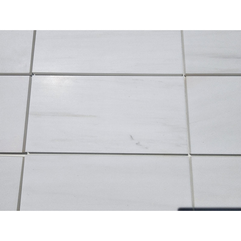 Carrelage de sol imitation marbre 6 po x 12 po Bianco