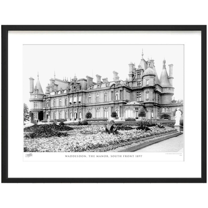 Waddesdon, The Manor, South Front 1897 by Francis Frith - Single Picture Frame Print, 40cm H x 50cm W x 2.3cm D