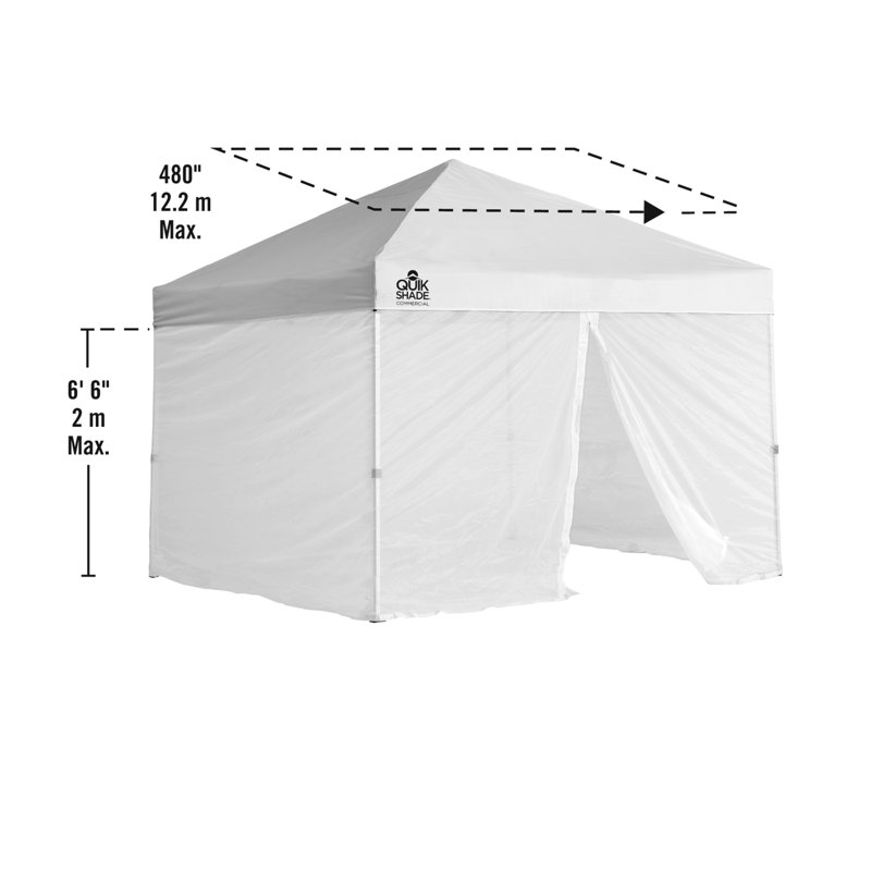 Quik Shade 10' x 10' Canopy Mesh Screen and Wall Panel Kit for WE100/C100/SX100 Canopies