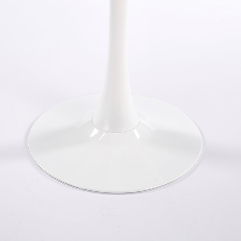 Square Dining Table Mid-Century Modern Tulip Table with Sturdy Metal Pedestal Base and MDF Tabletop