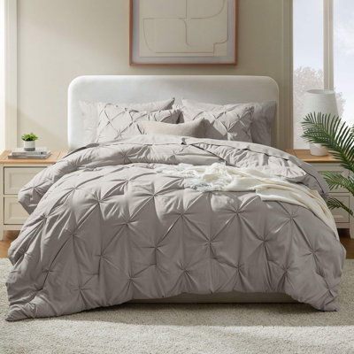 Ensemble d'édredon plissé avec draps Bed-in-a-Bag