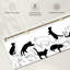 Chats noirs et blancs sur toile-1281585111