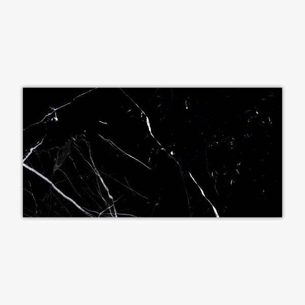 Nero Marquina Polished 12x24 Marble Tile