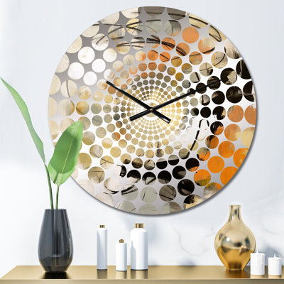 Ruhaan - Abstract Midcentury Wall Clock
