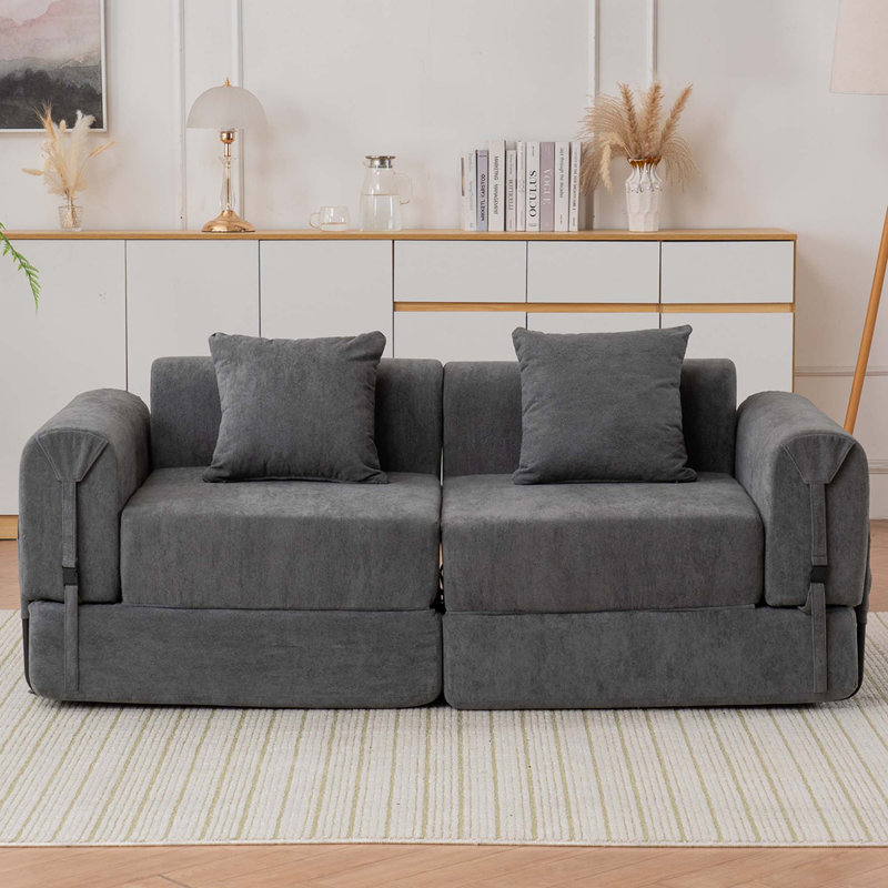 Canapé à combinaison libre, canapé modulaire double inclinable ultra confortable pour les espaces de loisirs, Gris