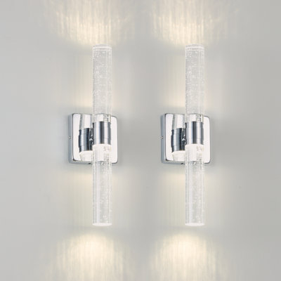 2-pack Bubble Crystal Wall Sconce