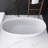 61 In. X 30 In. Solid Surface Slipper Freestanding Soaking Bathtub In Matte White