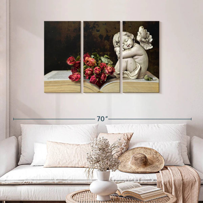 Leisha Cherub, 28" H x 45" W