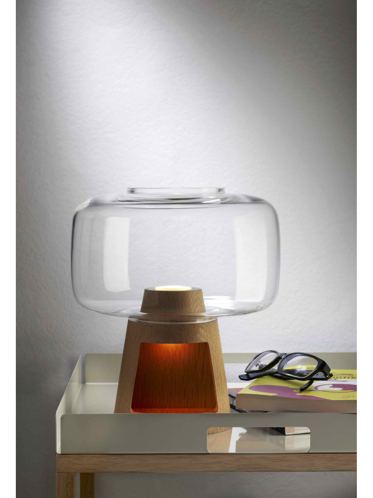 Tree Solid Wood Novelty Lamp, Clear
