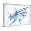 Impression de requin effrayant sur toile tendue-1421403547