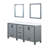 Ziva 72 in W x 22 in D Double Bath Vanity, White Top and 30 in Mirrors-1298765940-1208116289