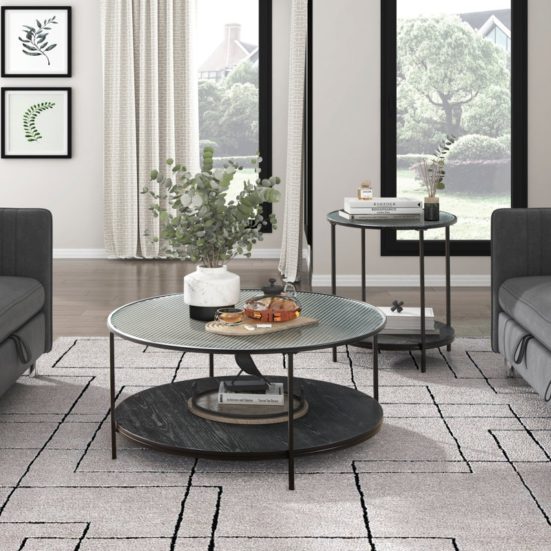 Ensemble de tables d'appoint 2 pièces Modern
