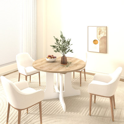 Dining Table For Farmhouse Kitchen 59X43 Inch Expandable Oval Table Top With Removable Leaf Trestle X Shaped Base White