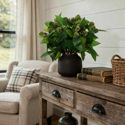 Sedum Bush in Fiberstone Vase