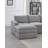 Contemporary 6Pc Set Modular Sectional Set 2X One Arm Chair / Wedge 2X Armless Chairs 2X Ottomans Morgan Fabric Plush Living Room Furniture