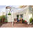 Palram - Canopia Feria 10' W x 10' D Polycarbonate Galvanized Steel Stationary Slope Patio Awning White-12179505-122425635