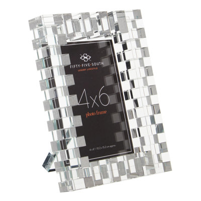 Mokszycki Clear Crystal Picture Frame with Mat