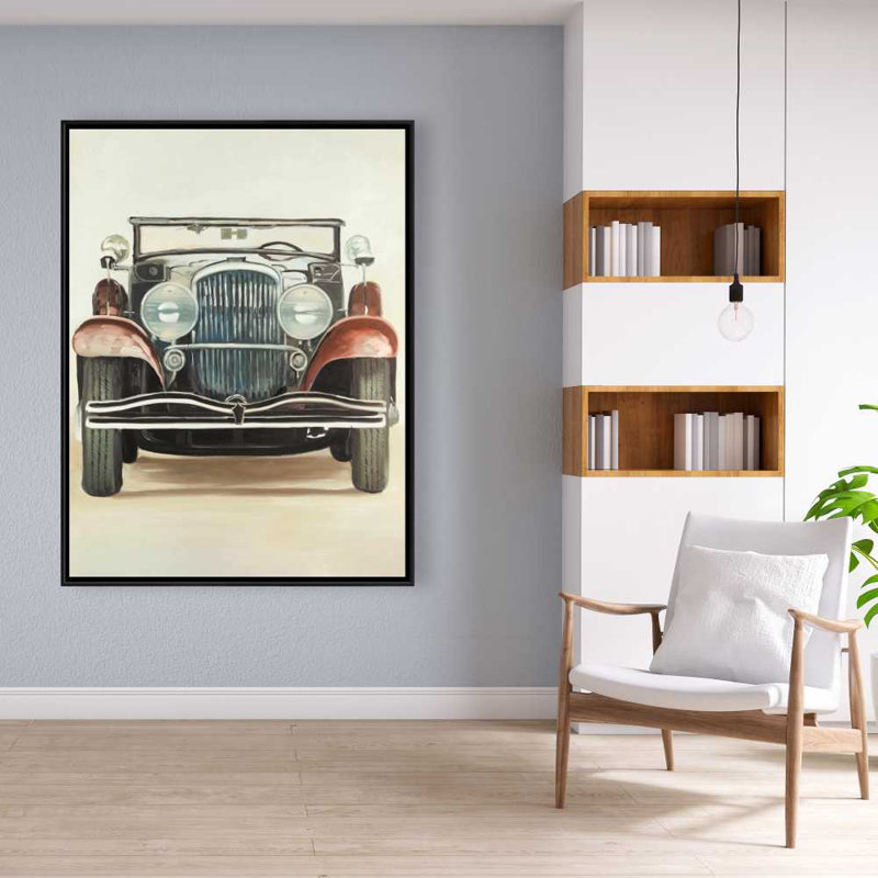 Vieille toile de voiture de luxe des années 1920 - décor de transport rétro