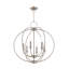 Lustre en forme de globe à 6 lumières de style bougie-752970575