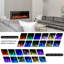 40" Black 3-in-1 Electric Fireplace Heater, 12 Colour Flame with Breathing Flame-785397789-785397788
