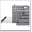 Full Over Full Bunk Bed With Twin Size Trundle And Staircase-249787131